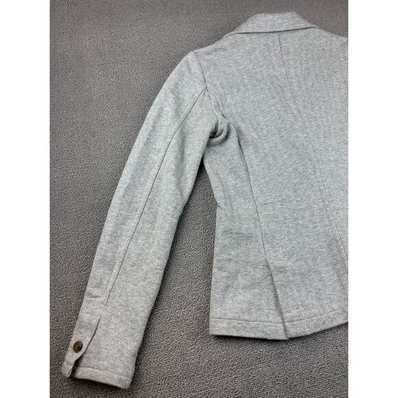 Ecru Women Small Gray Knit Blazer Light Weight Minimalist - Picture 14 of 14